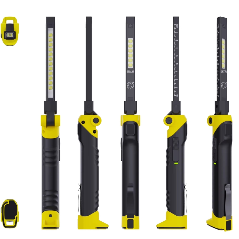 Beleuchtungslösungen Service CRI95 Farbmatch Wiederaufladbares LED-Arbeitslicht mit Magnethaken