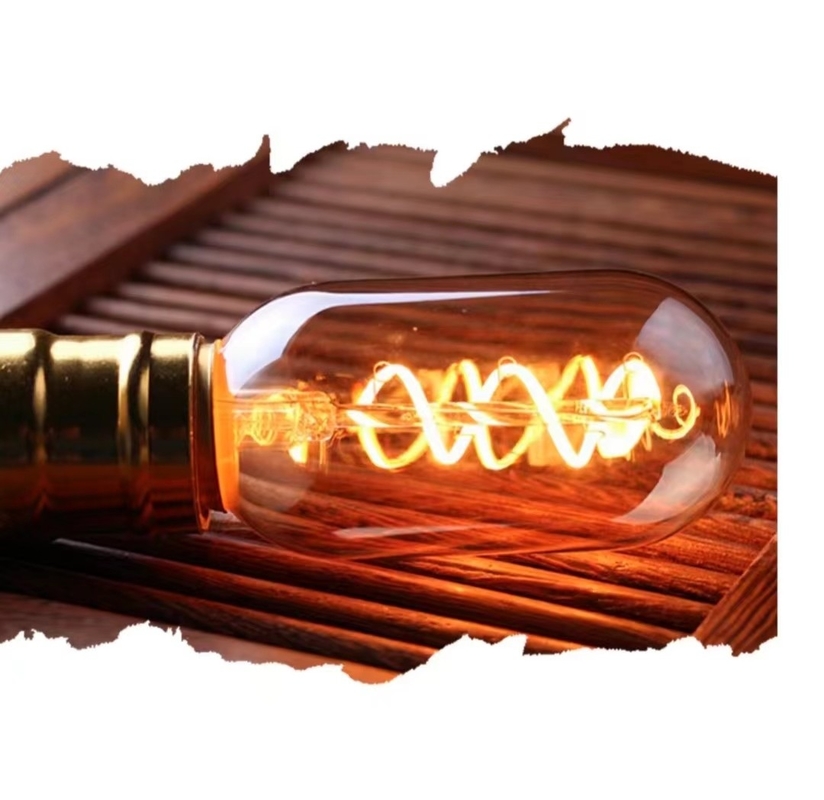 T45 Spiralglühlampe Vintage weiches, flexibles LED-Licht mit 50000 Arbeitsstunden