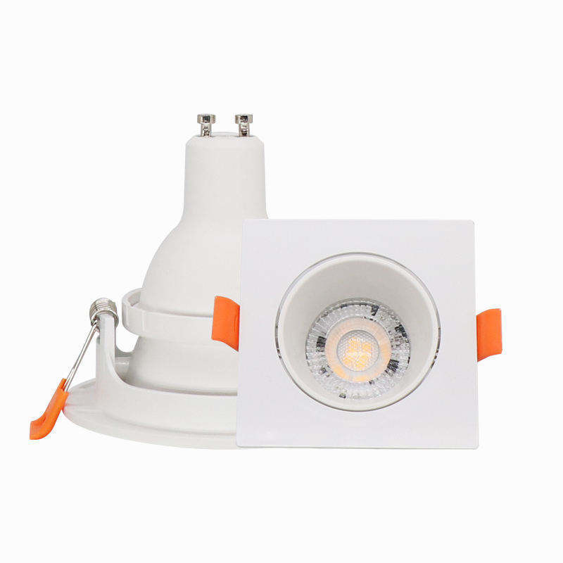 5w Mr16 Gu10 Hotel Square Mini Smart Anti Glare Decken verstellbare Oberfläche Trimless Einbauleuchte Downlights