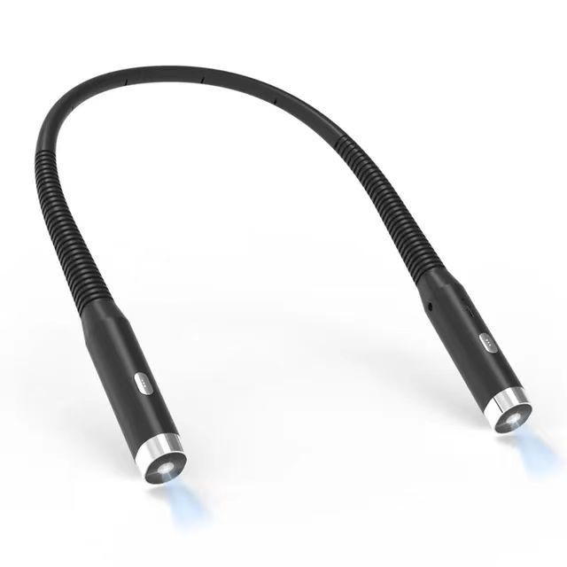 Lithium-Batterie-LED-Portable Flexible Neck Hanging Book Light für bequemes Lesen