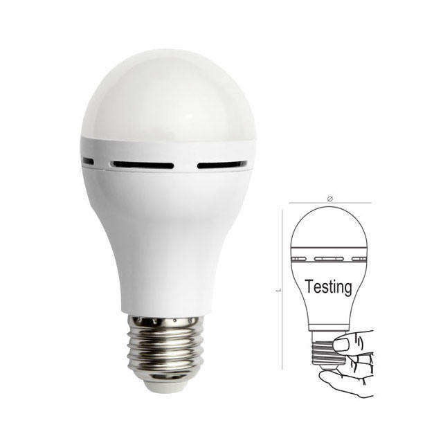 Wiederaufladbare 7w E27 B22 Led-Glühlampe für Notbeleuchtung bei 6000K Tageslicht Alarm