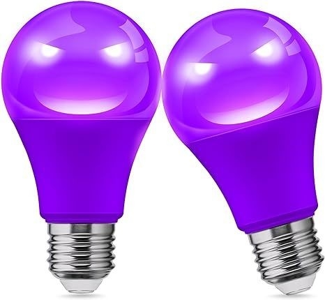 15000 Arbeitsstunden Lebenserwartung Lila LED-Glühlampe A19 9W für Heim- und Party-Dekoration