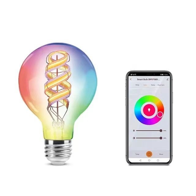 2200K-6500K Farbwechselglühlampe mit drahtlosem Bluetooth und TUYA APP-Steuerung