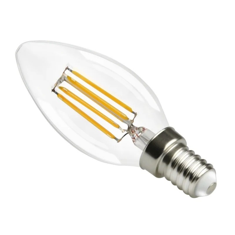 ETL Liste C35 E11 LED-Glühlampe 4W 120C Dimmbar 500lm 0,06kg für Energieeinsparung